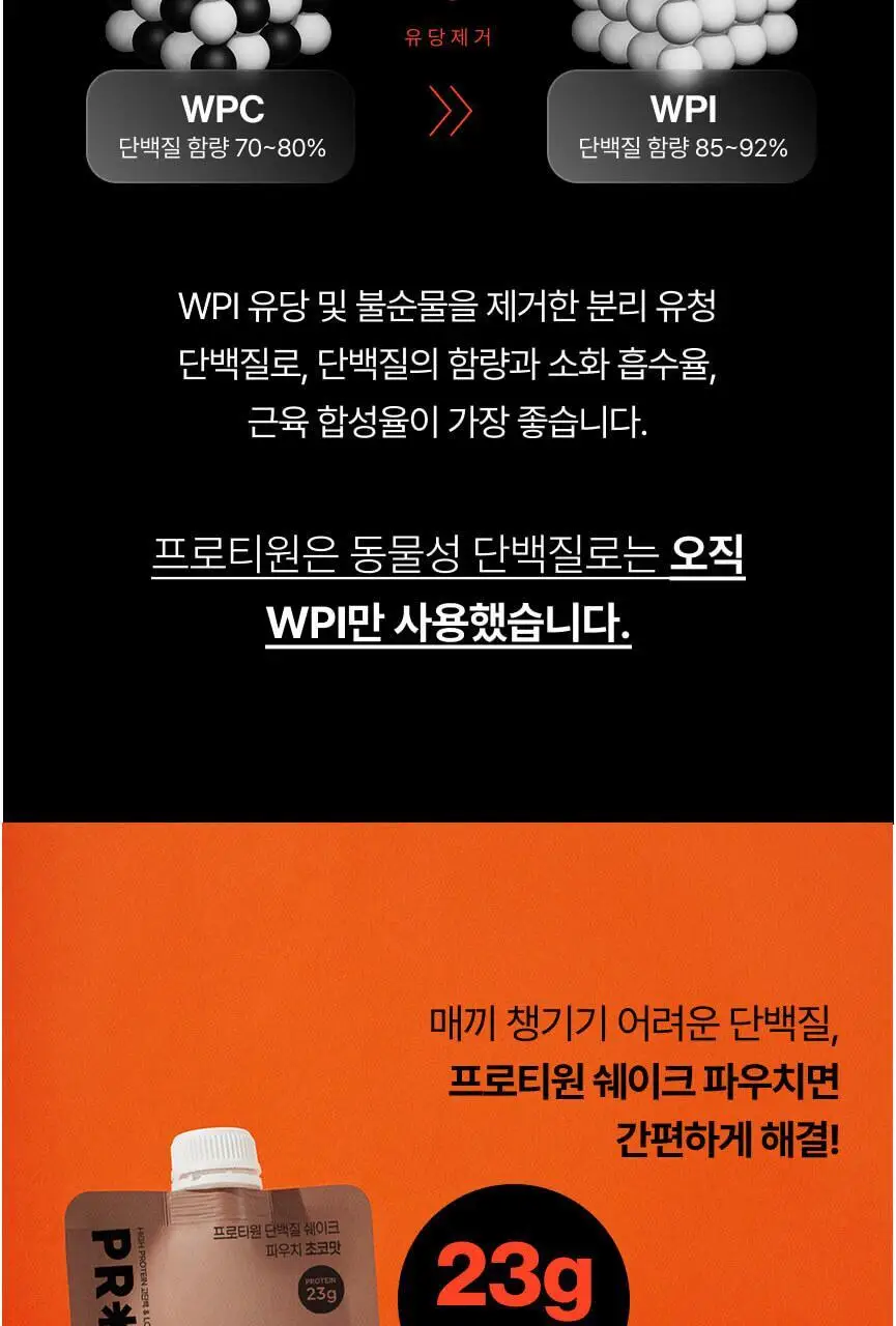 [무료배송] 프로티원 단백질쉐이크 파우치 1BOX 7팩 상세페이지 33